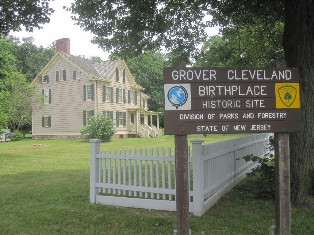 The Grover Cleveland Birthplace State Historic Site on Bloomfield Avenue, Caldwell